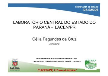 LaboratÃ³rio Central do Estado do ParanÃ¡ - LACEN