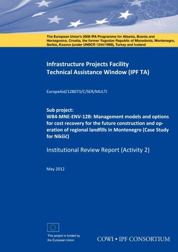 Infrastructure Projects Facility Technical Assistance Window (IPF TA ...