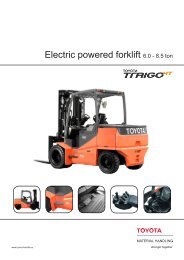 Electric powered forklift 6.0 - 8.5 ton - Toyota Material Handling ...