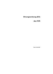 Ehrungsordnung (EO) des HVN