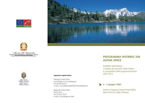 PROGRAMMA INTERREG IIIB ALPINE SPACE - AlpCity