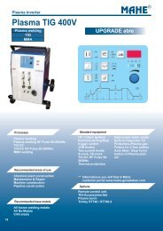 Plasma TIG 400V - Mahe