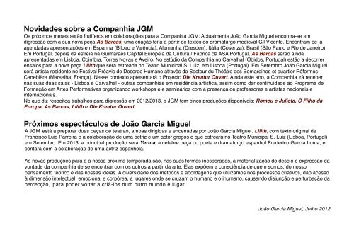 As Barcas - JoÃ£o Garcia Miguel