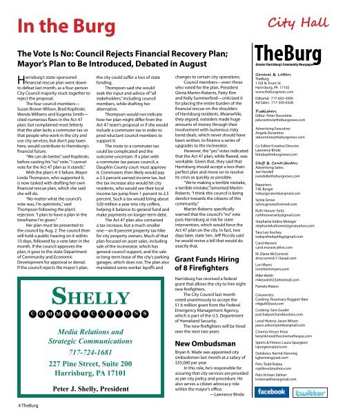 August 2011 Greater Harrisburg's Community Newspaper - theBurg