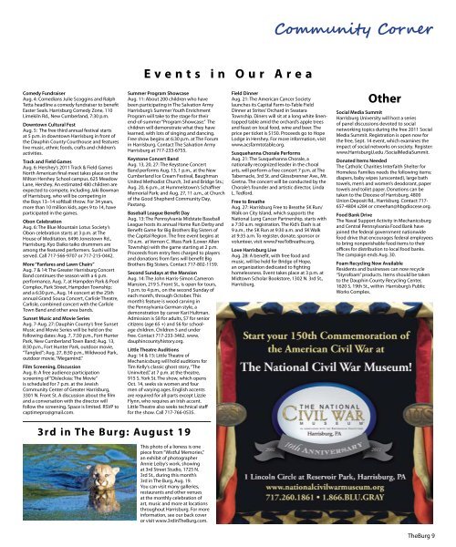 August 2011 Greater Harrisburg's Community Newspaper - theBurg