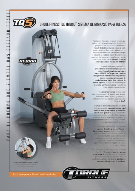 torque fitness tq5 hybridâ¢ sistema de gimnasio para ... - Tecnosport