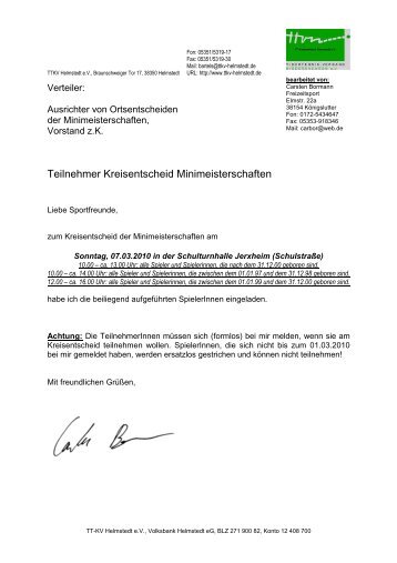 Teilnehmerliste 2010