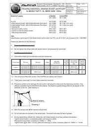 Mounting instructions, wheelset 8½x20“ and 8½x20“ for BMW F10 ...