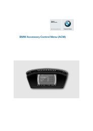 BMW Accessory Control Menu (ACM) - M5 Board
