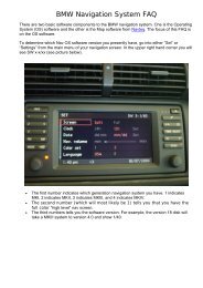 BMW Navigation System FAQ