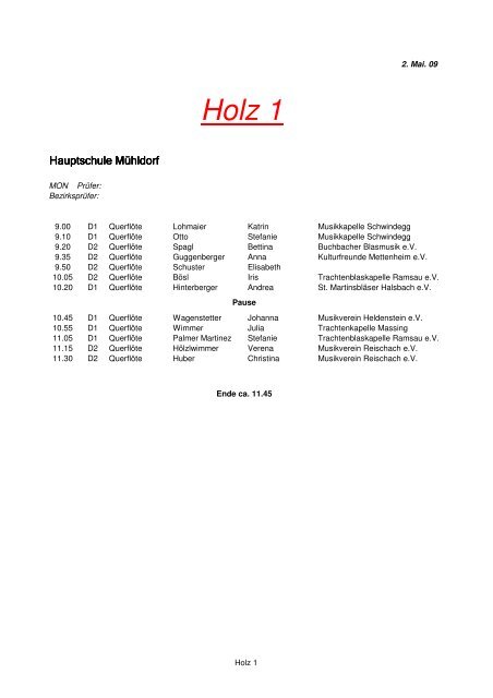 Schlagzeug - Musikerleistungsabzeichen.de