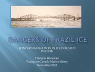 St. Lawrence River Winter Zone and Dangers of Frazil Ice