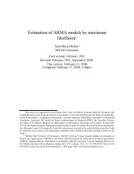 Estimation of ARMA models by maximum likelihood