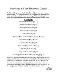 Weddings at First-Plymouth Church - First- Plymouth Congregational ...