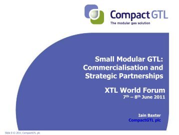 presentation given by Iain Baxter - CompactGTL