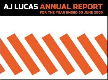 AJ Lucas Group Limited Annual Report 2005