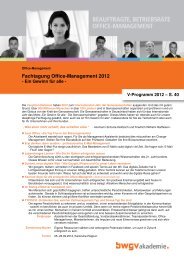 Fachtagung Office-Management 2012 - BWGV-Akademie