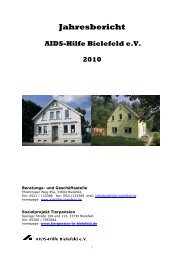 Jahresbericht 2010 - Die AIDS-Hilfe Bielefeld