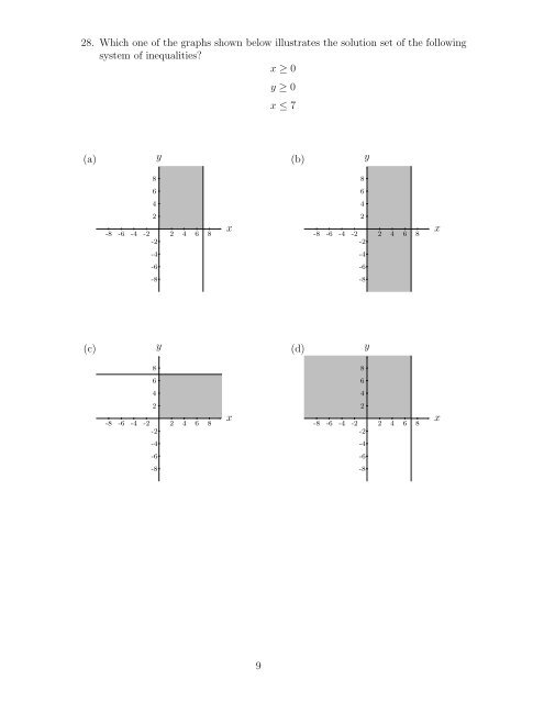 Math 095 - Intermediate Algebra - Prairie State College