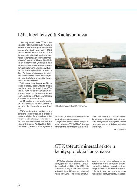 Suomi - Geological Survey of Finland - Geologian tutkimuskeskus