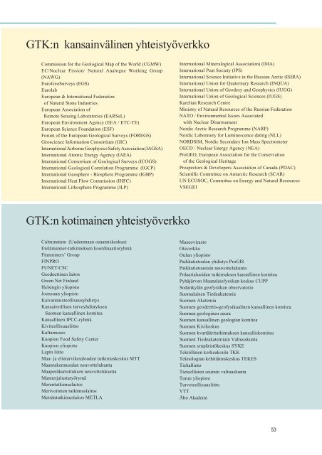Suomi - Geological Survey of Finland - Geologian tutkimuskeskus