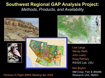 Southwest Regional GAP Analysis Project