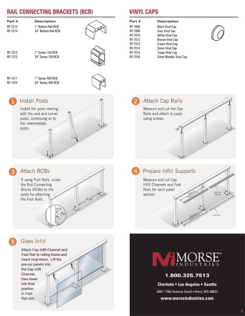 ALUMINUM RAILING SYSTEM - Morse Industries