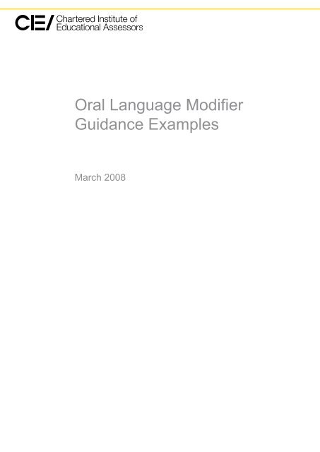 Oral Language Modifier Guidance Examples - batod