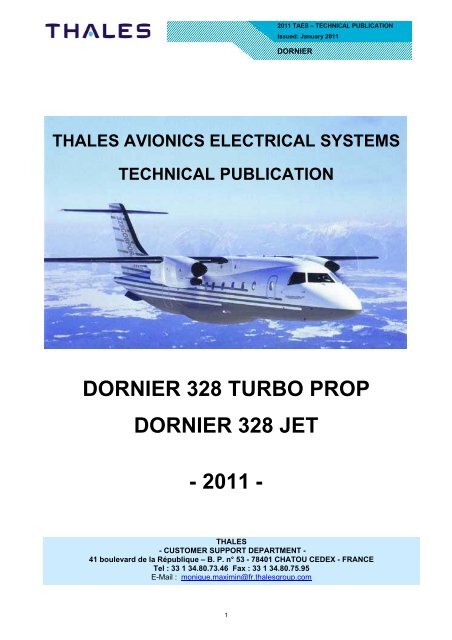 dornier 328 turbo prop dornier 328 jet - 2011 - Customer Online