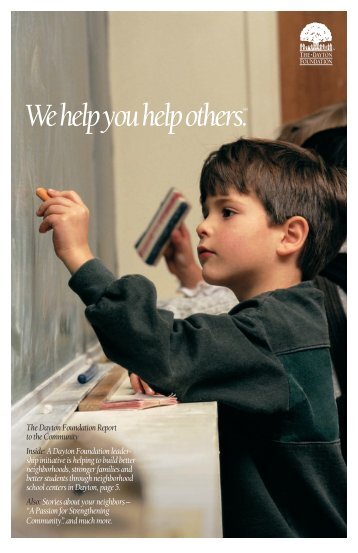 We help you help others. - The Dayton Foundation