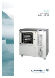 Pilot Freeze Dryer EPSILON 2-10D LSC - Martin Christ GmbH