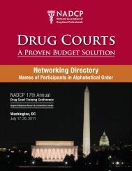 Alphabetical Order - National Drug Court Institute