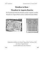 Mosaiken in Rom - Mosaiken in Augusta Raurica