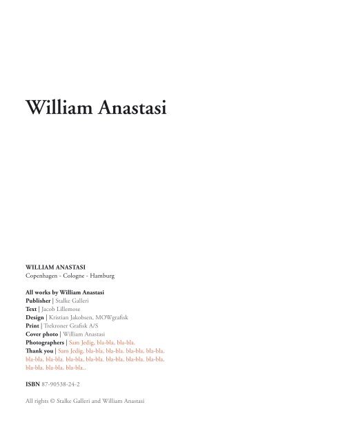 William Anastasi - Stalke