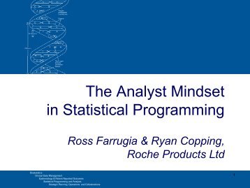 The Analyst Mindset in Statistical Programming - PhUSE Wiki