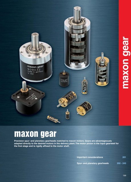 maxon g ear - Intex Connect