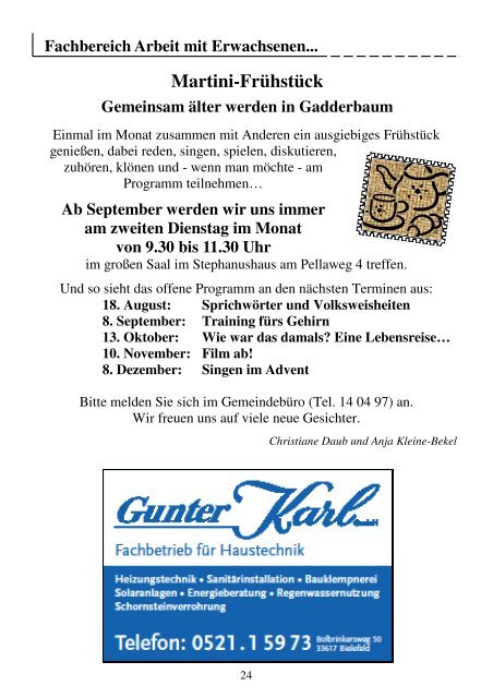 Ihr „Taxi zum Gottesdienst“ - Ev.-Luth. Martini-Kirchengemeinde ...