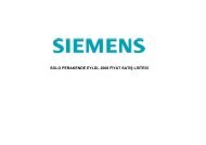 SIEMENS TV PERAKENDE - Eylül 2008