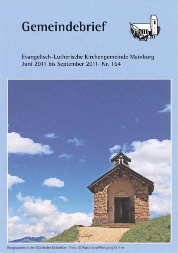 feiern · singen · beten - Mainburg Evangelisch