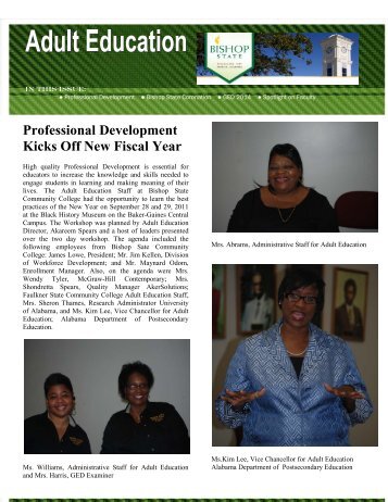 Professional Development Kicks Off New Fiscal Year - Bishop State ...