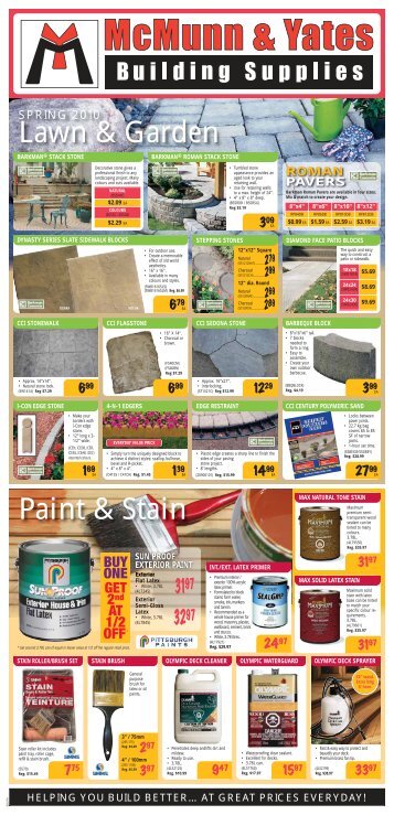 Lawn & Garden Paint & Stain - McMunn and Yates Do-It Center