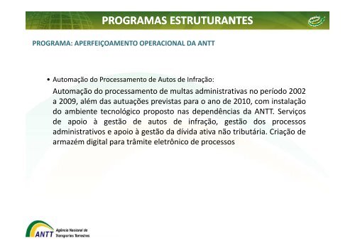 ApresentaÃ§Ã£o dos projetos estruturantes - GesANTT