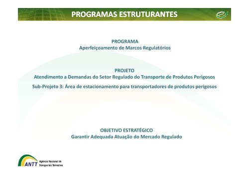 ApresentaÃ§Ã£o dos projetos estruturantes - GesANTT