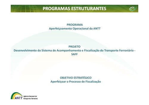 ApresentaÃ§Ã£o dos projetos estruturantes - GesANTT