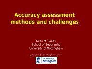 Accuracy assessment methods and current challenges