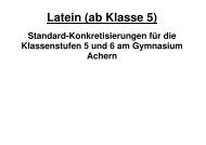 Latein (ab Klasse 5) - Gymnasium Achern