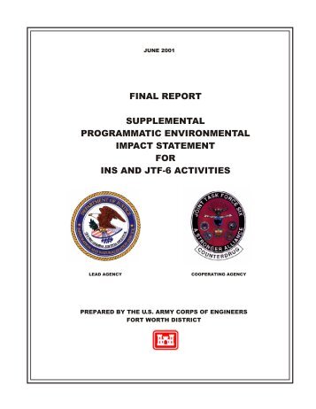 Programmatic Environmental Impact Statement - Joint Task Force ...