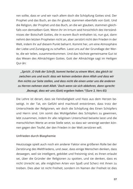 Wege zum Frieden - Ahmadiyya Muslim Jamaat Deutschland
