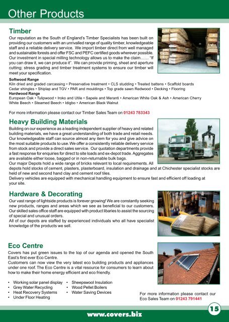 Sheet Materials brochure - Covers