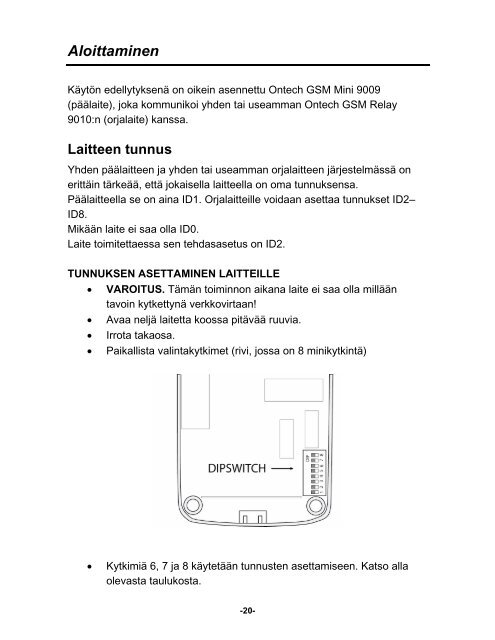 Ontech GSM Mini - WebHill.fi -Verkkokauppa